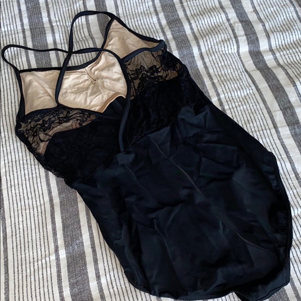 balera black leotard with lace